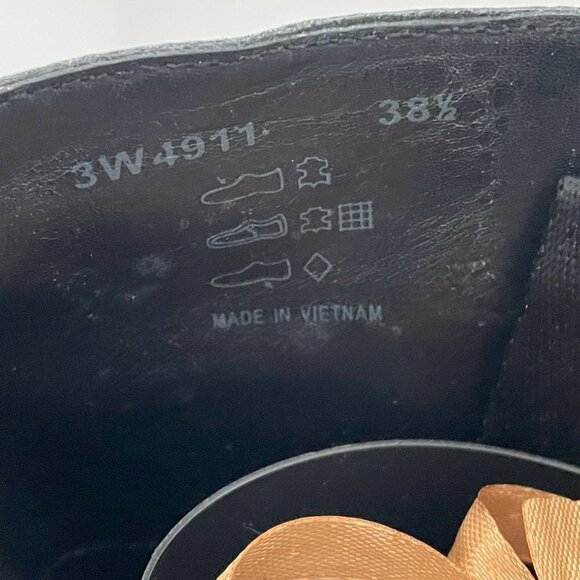 Prada Black Leather Tall Pull On Riding Moto Boot 2000's New Dead Stock 38.5/8.5 - Picture 11 of 11